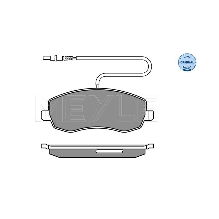 Stabdžių trinkelių rinkinys, diskinis stabdys MEYLE 025 248 3919/W