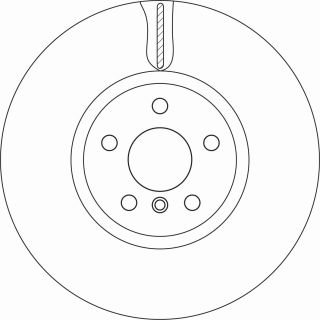 Stabdžių diskas TRW DF6845S