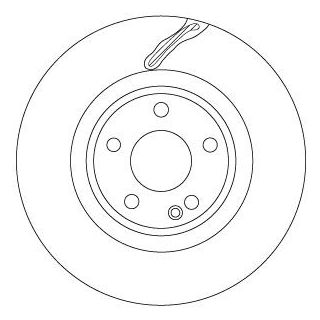 Stabdžių diskas TRW DF6867