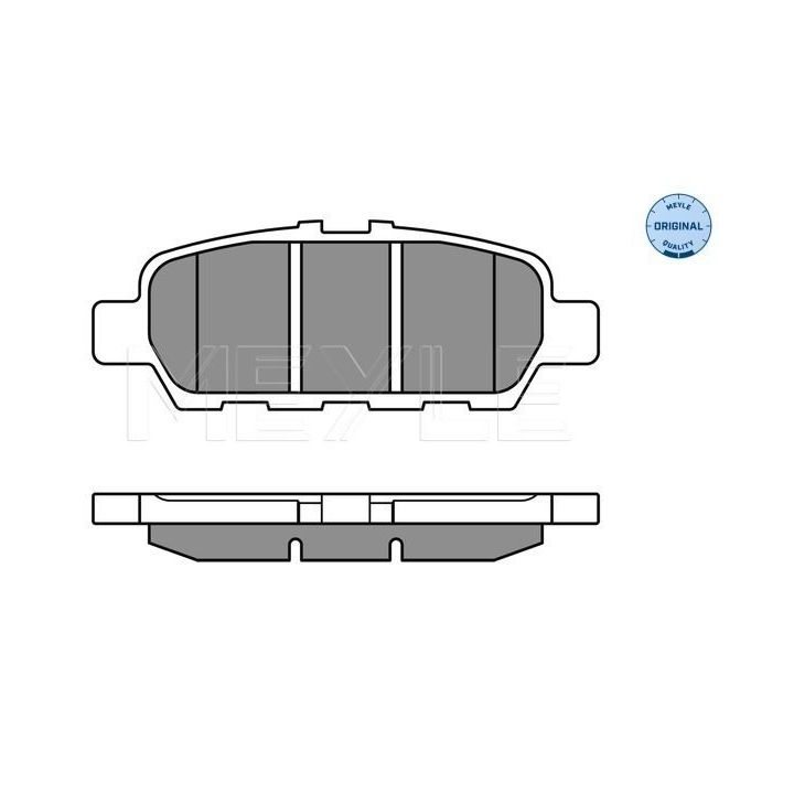 Stabdžių trinkelių rinkinys, diskinis stabdys MEYLE 025 248 7113/W