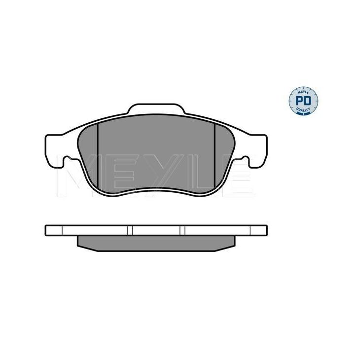 Stabdžių trinkelių rinkinys, diskinis stabdys MEYLE 025 249 1418/PD