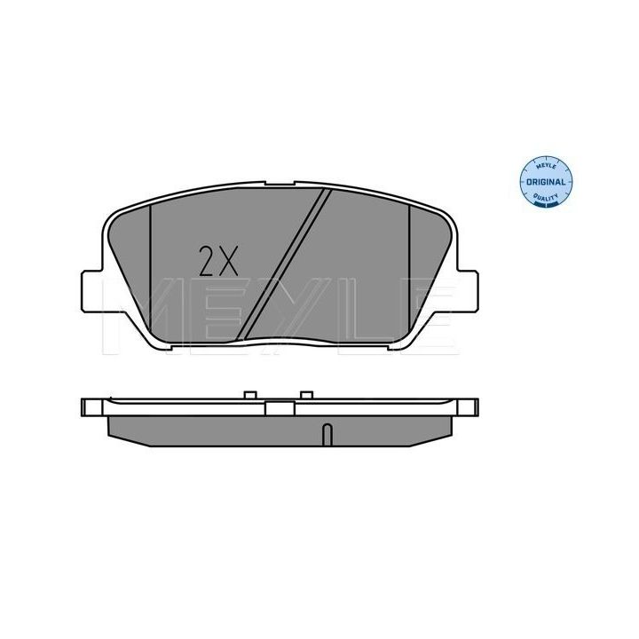 Stabdžių trinkelių rinkinys, diskinis stabdys MEYLE 025 249 1517