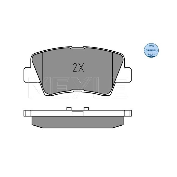 Stabdžių trinkelių rinkinys, diskinis stabdys MEYLE 025 249 3415/W