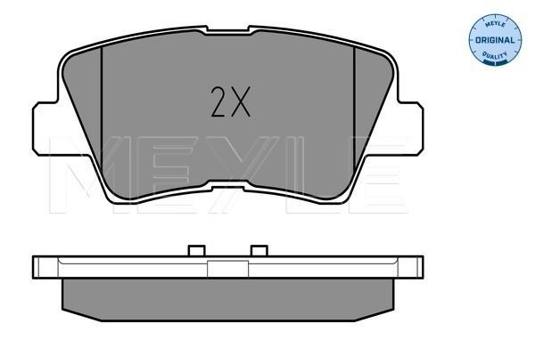 Stabdžių trinkelių rinkinys, diskinis stabdys MEYLE 025 249 3415/W