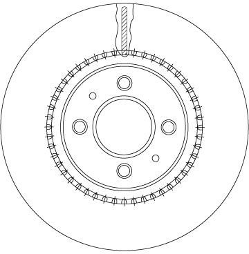 Stabdžių diskas TRW DF6904