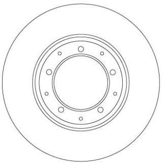 Stabdžių diskas TRW DF6905