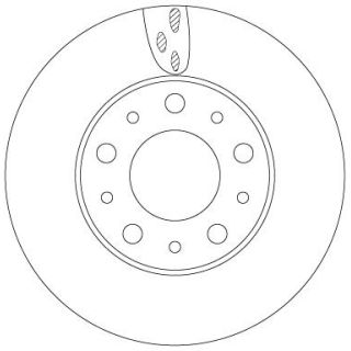 Stabdžių diskas TRW DF6918S