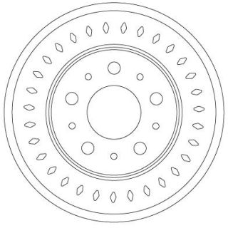 Stabdžių diskas TRW DF6925S