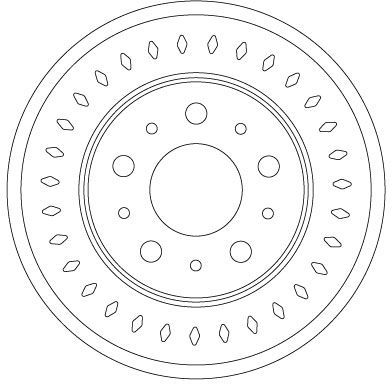 Stabdžių diskas TRW DF6925S