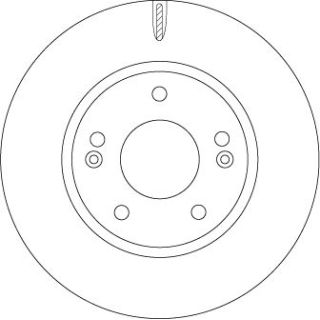 Stabdžių diskas TRW DF6936