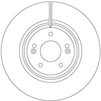 Stabdžių diskas TRW DF6958S