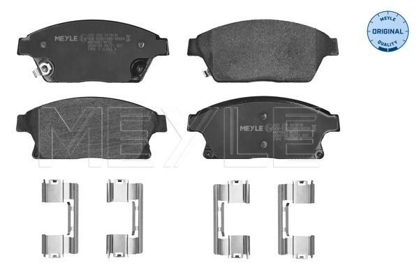 Stabdžių trinkelių rinkinys, diskinis stabdys MEYLE 025 250 3418/W