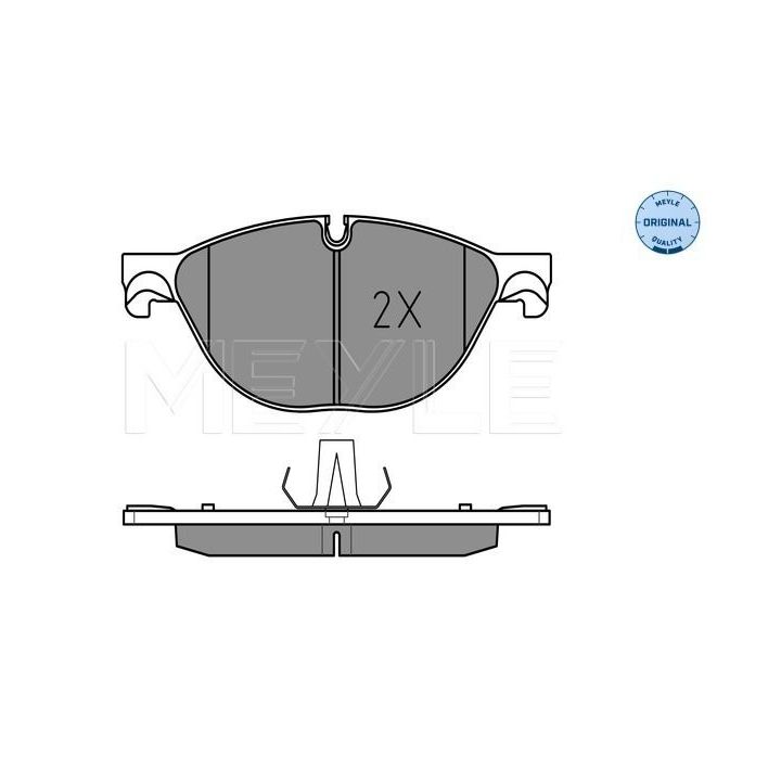 Stabdžių trinkelių rinkinys, diskinis stabdys MEYLE 025 250 4519