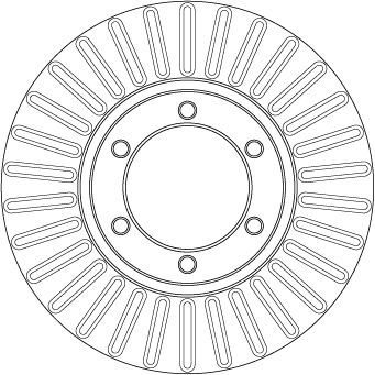 Stabdžių diskas TRW DF7152