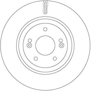 Stabdžių diskas TRW DF7592