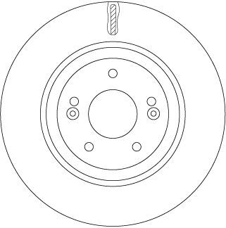 Stabdžių diskas TRW DF7592