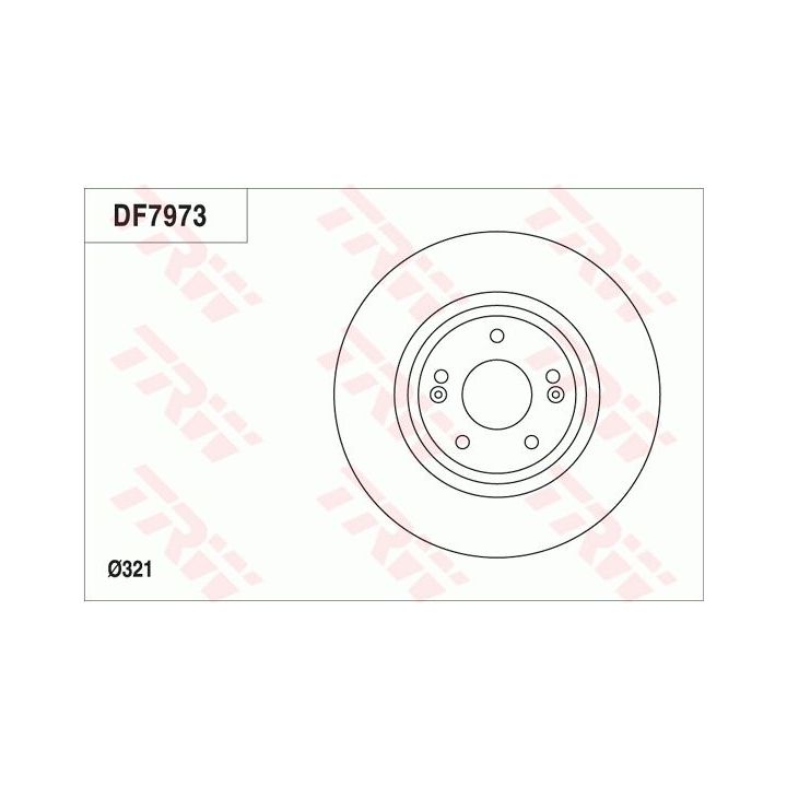 Stabdžių diskas TRW DF7973
