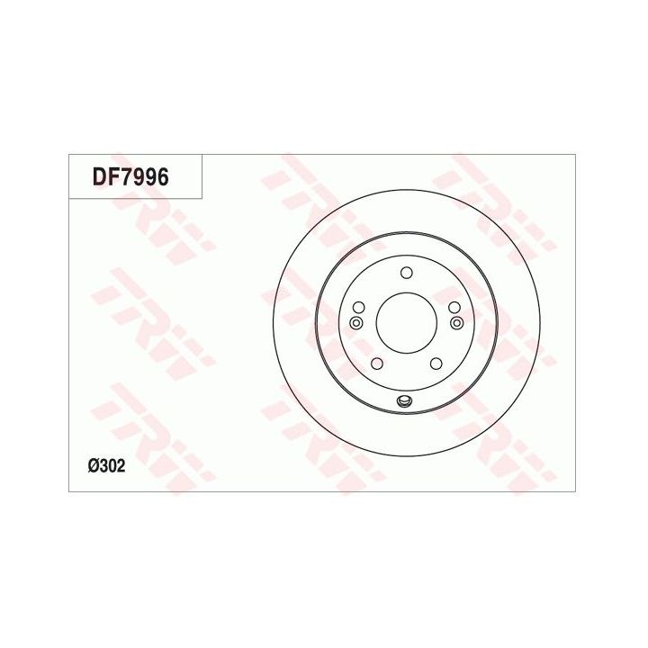 Stabdžių diskas TRW DF7996