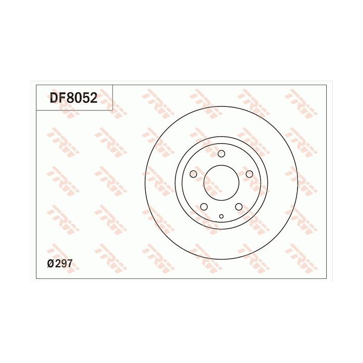 Stabdžių diskas TRW DF8052