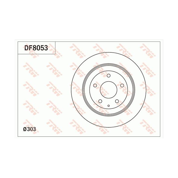 Stabdžių diskas TRW DF8053