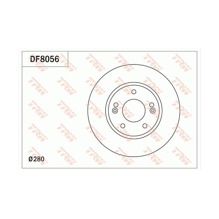 Stabdžių diskas TRW DF8056