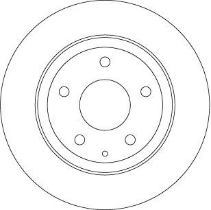 Stabdžių diskas TRW DF8115