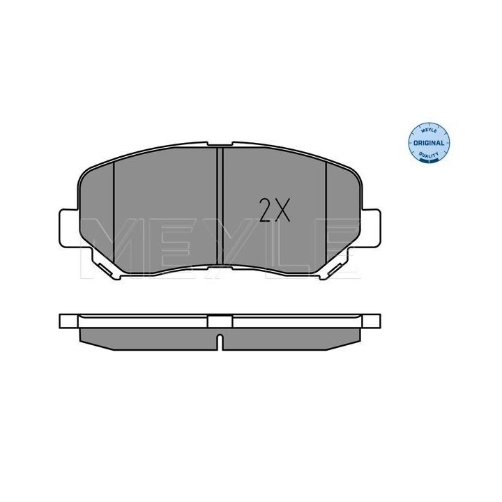 Stabdžių trinkelių rinkinys, diskinis stabdys MEYLE 025 255 6416