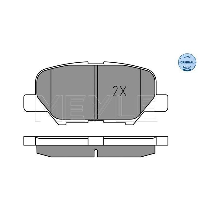 Stabdžių trinkelių rinkinys, diskinis stabdys MEYLE 025 256 8814