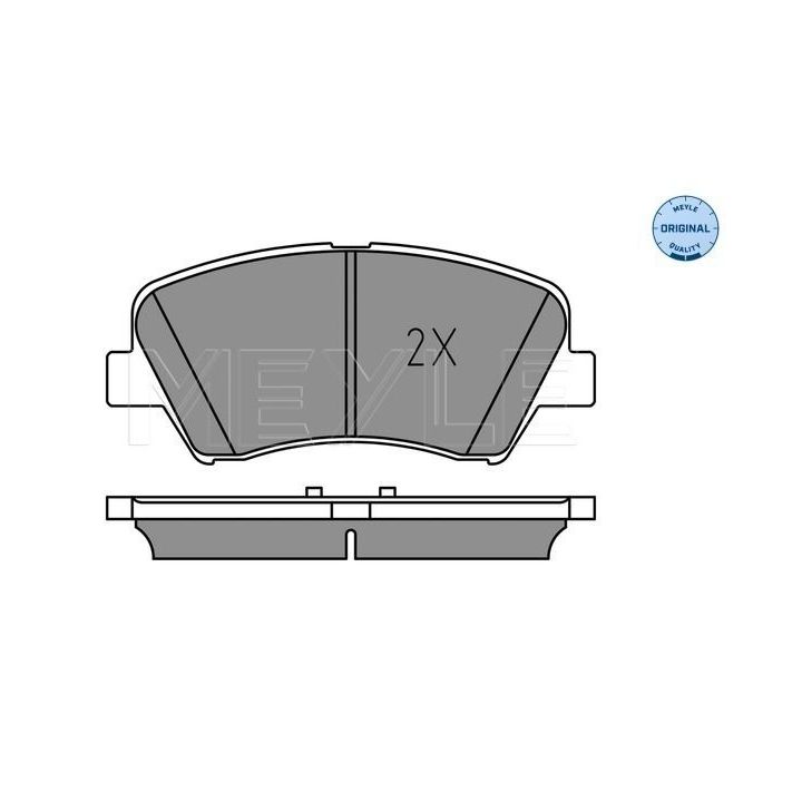 Stabdžių trinkelių rinkinys, diskinis stabdys MEYLE 025 256 9218