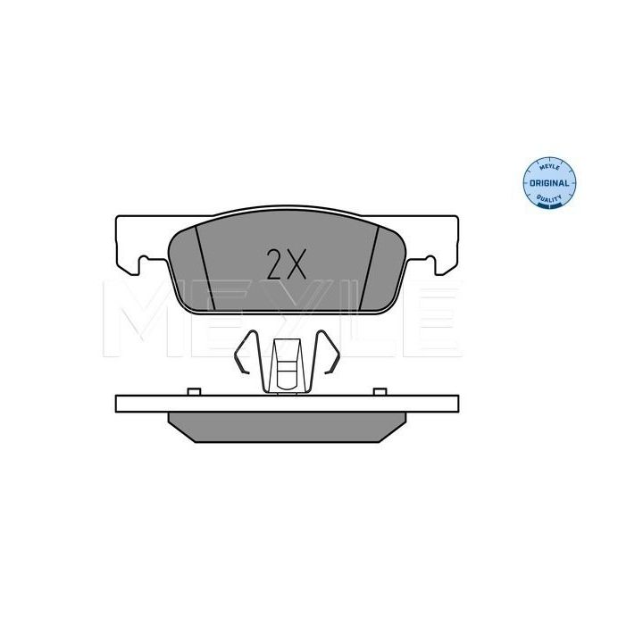 Stabdžių trinkelių rinkinys, diskinis stabdys MEYLE 025 257 0217