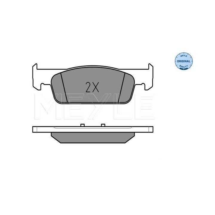 Stabdžių trinkelių rinkinys, diskinis stabdys MEYLE 025 257 0217
