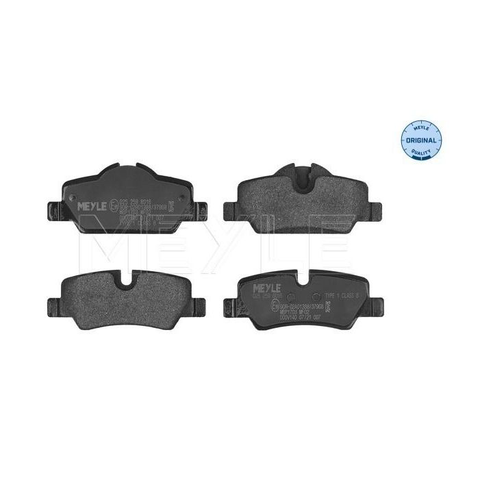 Stabdžių trinkelių rinkinys, diskinis stabdys MEYLE 025 259 8016