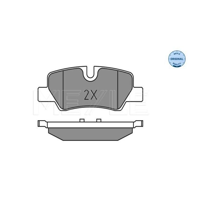 Stabdžių trinkelių rinkinys, diskinis stabdys MEYLE 025 259 8016