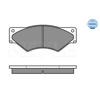 Stabdžių trinkelių rinkinys, diskinis stabdys MEYLE 025 291 0720/W