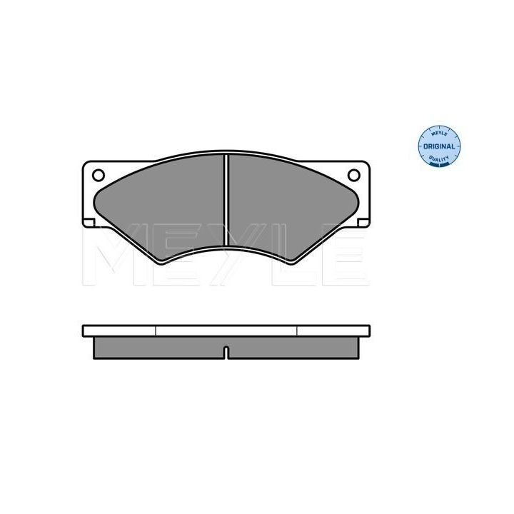 Stabdžių trinkelių rinkinys, diskinis stabdys MEYLE 025 291 0720/W