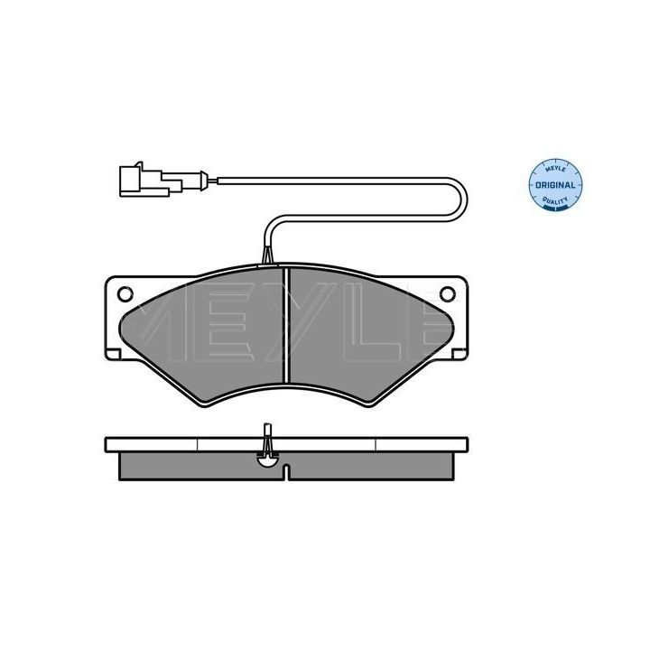 Stabdžių trinkelių rinkinys, diskinis stabdys MEYLE 025 291 0720/W