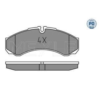 Stabdžių trinkelių rinkinys, diskinis stabdys MEYLE 025 291 2120/PD
