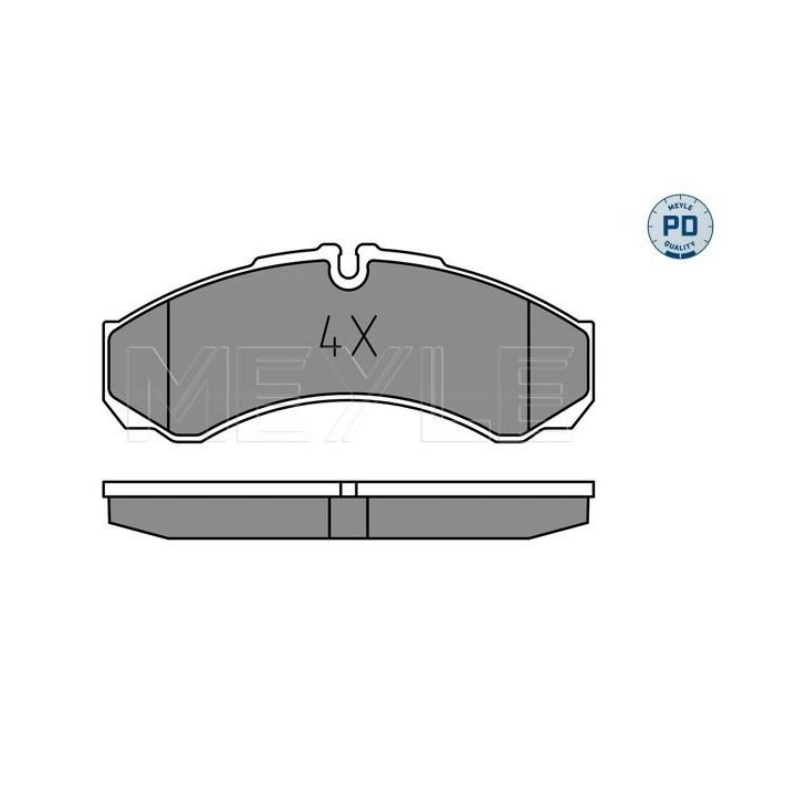 Stabdžių trinkelių rinkinys, diskinis stabdys MEYLE 025 291 2120/PD