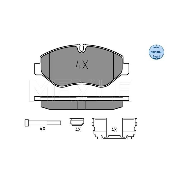 Stabdžių trinkelių rinkinys, diskinis stabdys MEYLE 025 292 2920