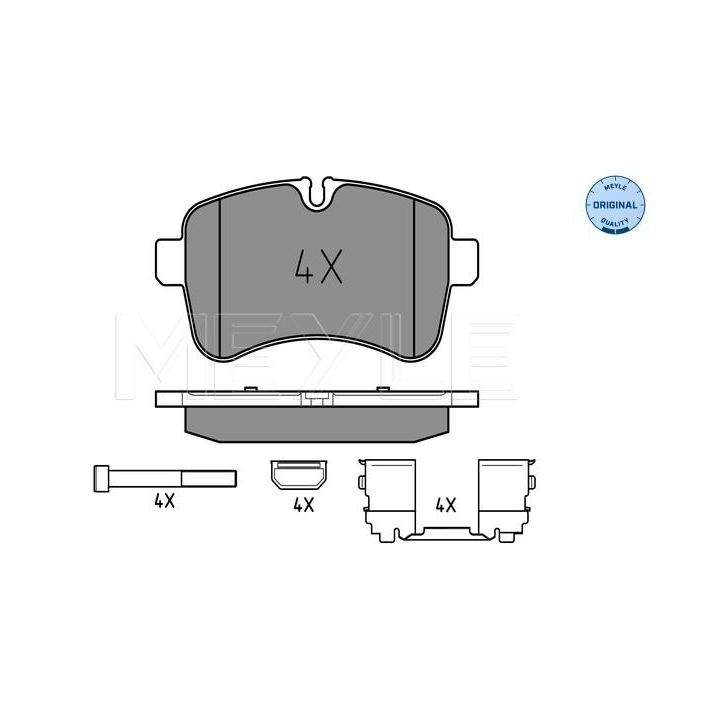 Stabdžių trinkelių rinkinys, diskinis stabdys MEYLE 025 292 3221