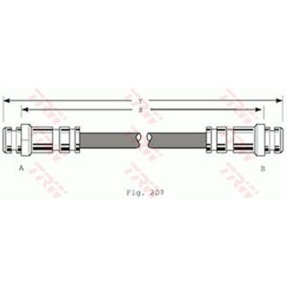 Stabdžių žarnelė TRW PHA167