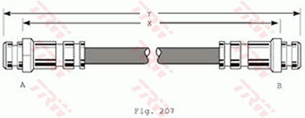 Stabdžių žarnelė TRW PHA167