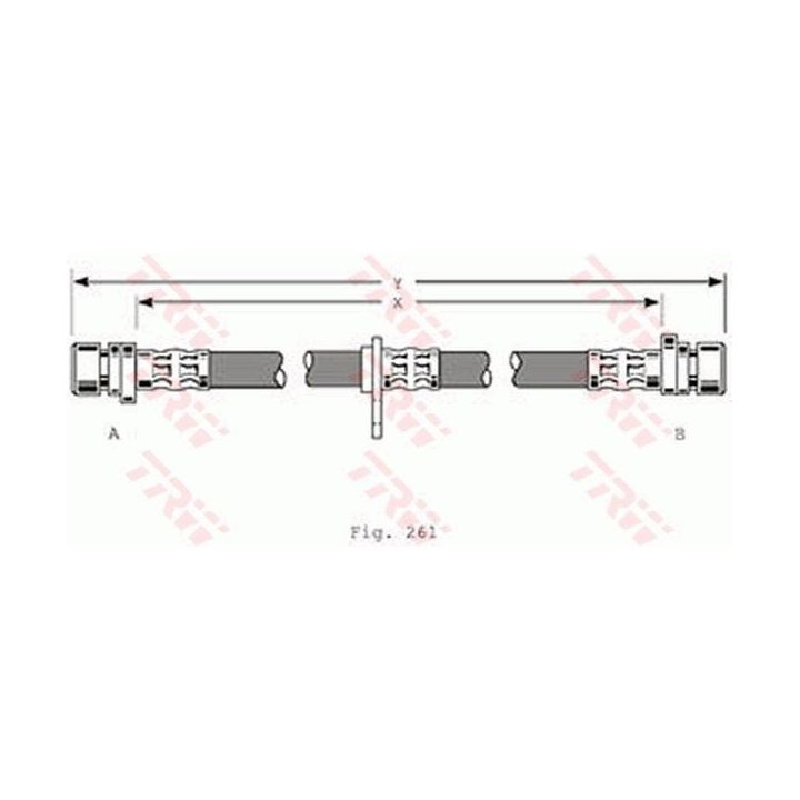 Stabdžių žarnelė TRW PHA367