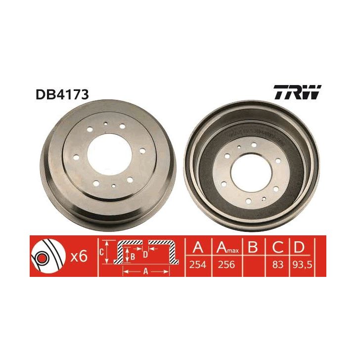 Stabdžių būgnas TRW DB4173