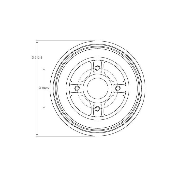 Stabdžių būgnas TRW DB4214MR