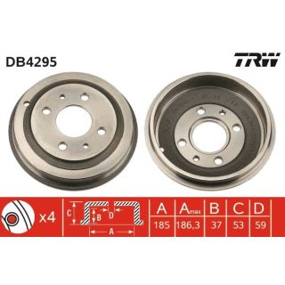 Stabdžių būgnas TRW DB4295