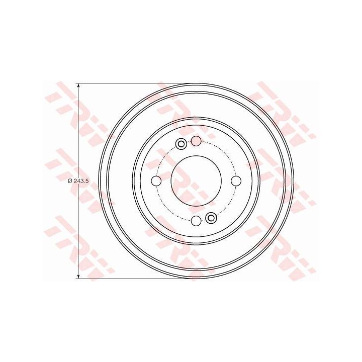 Stabdžių būgnas TRW DB4401