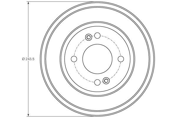 Stabdžių būgnas TRW DB4401