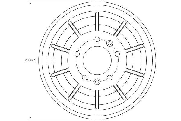 Stabdžių būgnas TRW DB4405