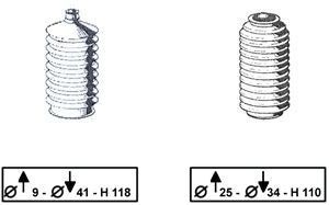 Gofruotoji membrana, vairavimas TRW JBE117